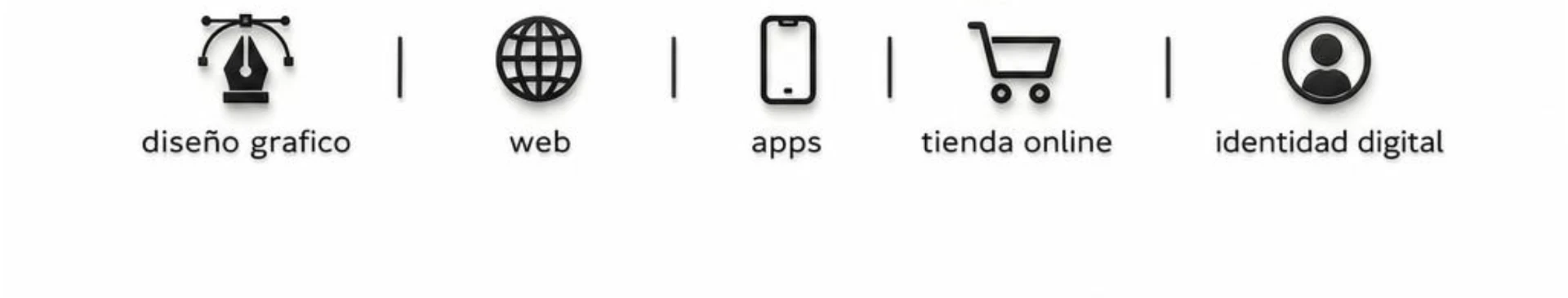 Diseño gráfico, web, apps, tienda online e identidad digital